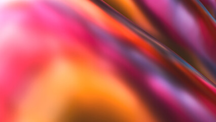 Iridescent holographic texture background. 3d rendering	