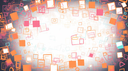 Offset quad generated art background art, seamless pattern and background