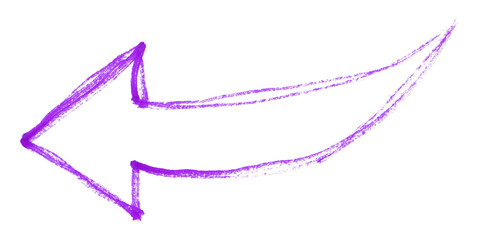 purple arrows isolated on transparent background