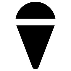 ice cone icon, simple vector design