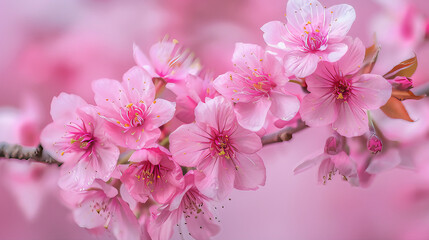 Japanese Sakura flower petals