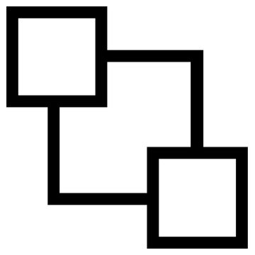 image overlap icon, simple vector design