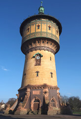 Historic water tower in Halle (Saale) in Germany