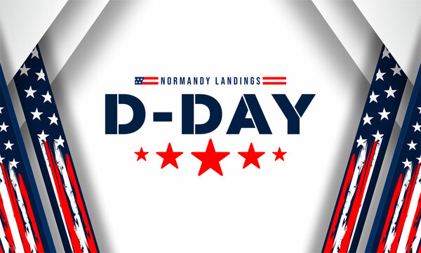 D-Day. Normandy landings concept Vector illustration. Template for background, banner, card, poster with text inscription