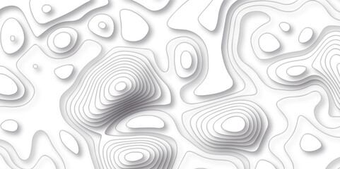 Fototapeta na wymiar Pattern with lines and dots The stylized height of the topographic map contour in lines and contours isolated on transparent. Black and white topography contour lines map isolated on white background.
