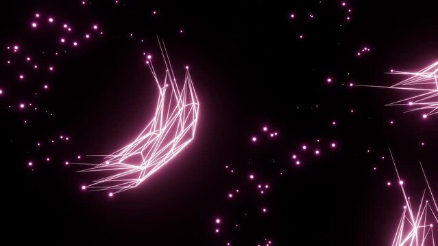 background with stars,Abstract Plexus Style Animation