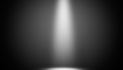 Spotlight on isolated background . Divine light through a dark fog. The rays beam light on the floor. Stock illustration.