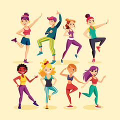 silhouettes of dancing people