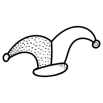 jester hat icon, simple vector design
