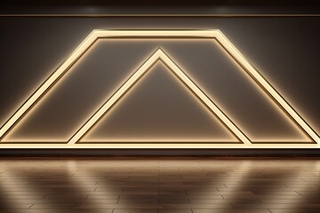 Ivory neon tunnel entrance path design seamless tunnel lighting neon linear strip backgrounds 3d