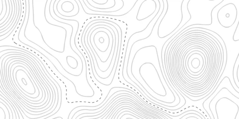Foto op Canvas Pattern with lines and dots The stylized height of the topographic map contour in lines and contours isolated on transparent. Black and white topography contour lines map isolated on white background. © armans