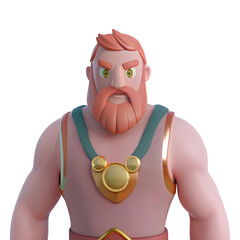 3d avatar character illustration champion man