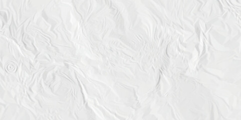 White crumpled paper texture. White wrinkled paper texture. White paper texture. White crumpled and top view textures can be used for background of text or any contents.