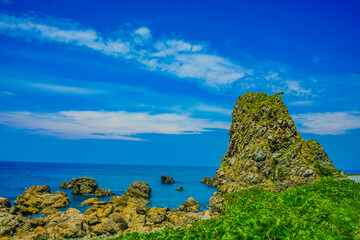岬の突端の岩