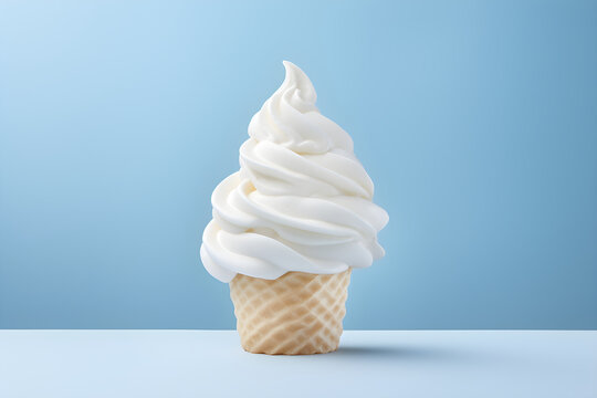 Picture perfect moment capturing DQ's creamy vanilla soft serve ice cream cone