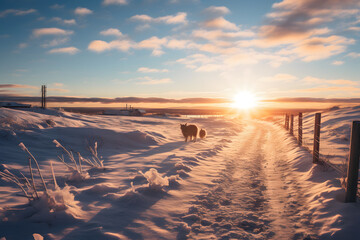 Sunshine in the arctic, arctic summer, sunshine at northpole