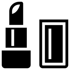 lipstick icon, simple vector design