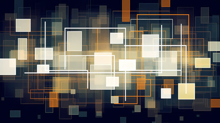 Offset Quad Generative Art Background Art Illustration