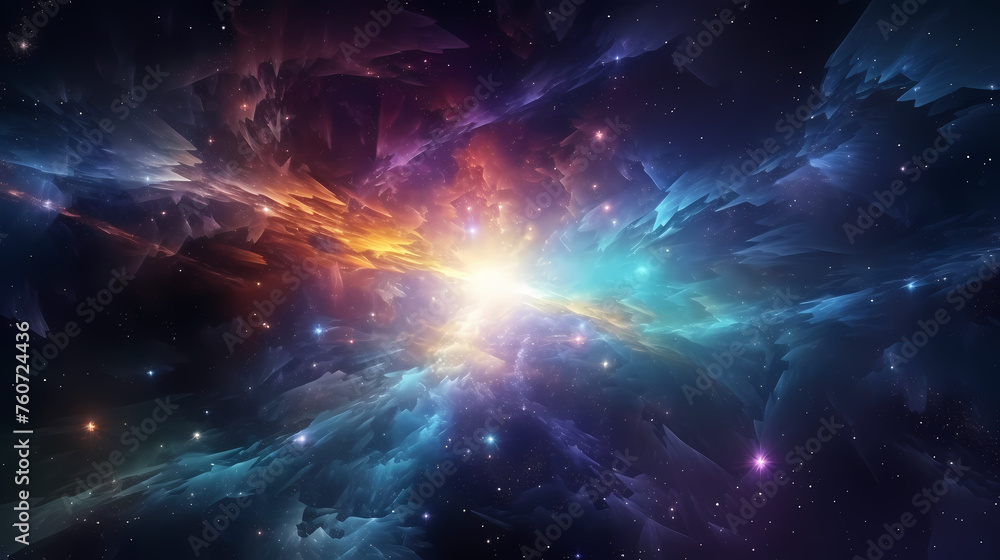 Canvas Prints energy lightning collision powerful illustration explosion background