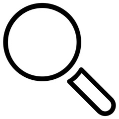 magnifying glass icon, simple vector design - obrazy, fototapety, plakaty