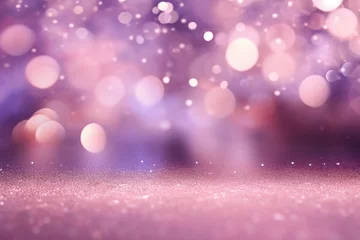 Fotobehang Snoeproze Mauve christmas background with background dots, in the style of cosmic landscape