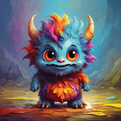 Cute Little Monster Art