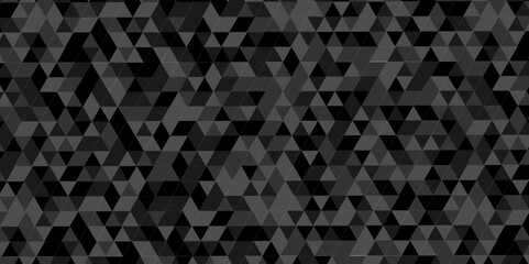 Seamless geometric pattern square shapes low polygon backdrop background. Abstract geometric wall tile and metal cube background triangle wallpaper. Gray and black low polygonal background.	
