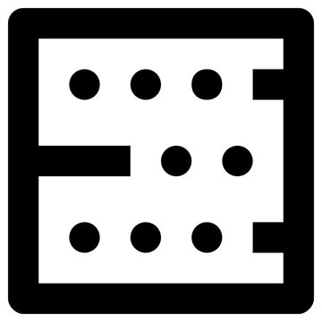 maze game icon, simple vector design