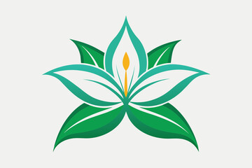 minimalistic lily logo