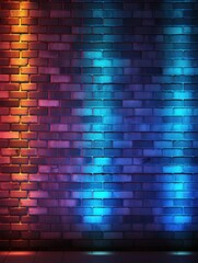 colorful brick wall pattern background