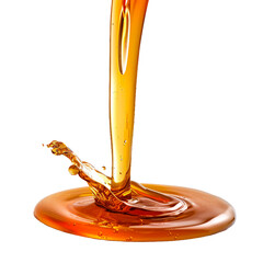 Floating syrup, transparent background, isolated image, generative AI