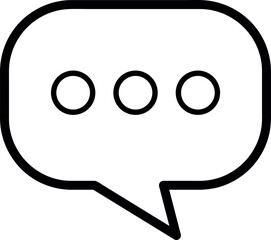 globo de dialogo  que  muestra tres puntos que puede significar que esta escribiendo