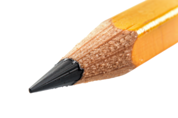 
Pencil isolated on white background Real daytime first person perspective