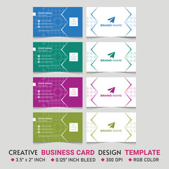 Minimalist Corporate Unique and Creative Vector EPS Business Card Template Design, Brand Identity, Corporate Identity, Company Identity, qr code design, Business Identity - Business Card 08