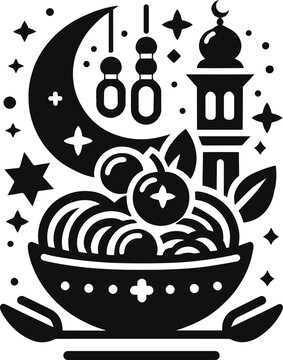 recommend clip art: Ramadan Kareem Related Food Vector Line Icons. Food Outline Symbol Collection. linear vector icons such as ramadan.