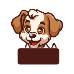 dog cute mascot vector ilustration