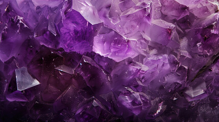 Close-up view of a beautiful purple amethyst geode - obrazy, fototapety, plakaty