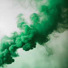 Green smoke background