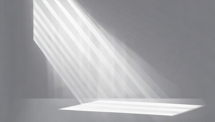 gray background for product presentation with light from the window