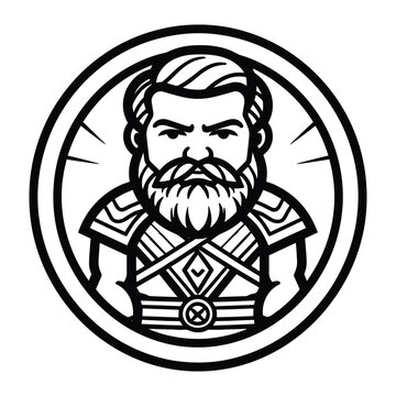 Celtic Warrior coloring page.
