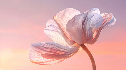 Flower on background, a depiction of amazing color. Blossoming and vibrant, it's a gorgeous natural wonder.