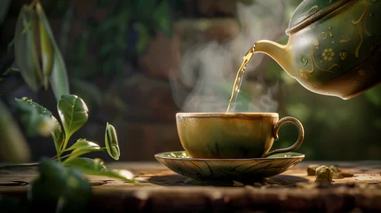 Foto op Canvas Healthy tea © Maru_sua