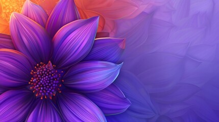 Obraz premium Flower on background, a depiction of amazing color. Blossoming and bright, it's a gorgeous natural decoration.
