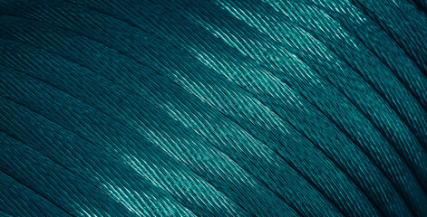 blue copper wires with visible details. background or texture