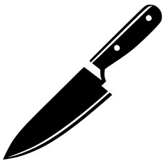 kitchen knife isolated on white