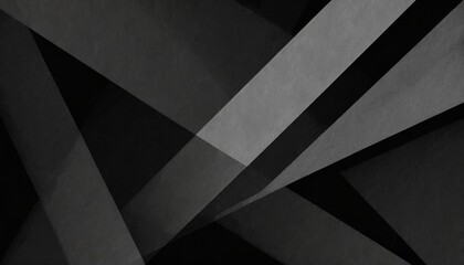 black abstract background design with texture geometric layered triangle shapes rectangle banner black paper in abstract modern art business pattern for products or creative website