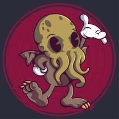 halloween monster cartoon