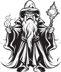 Sorcerous Avarice Vector Design of Greed Adamantine Manifestation Emblematic Sorcerer Icon