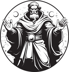 Sorcerous Greed Iconic Emblem of Avarice Adamantine Enchanter Vector Design of Mercenary