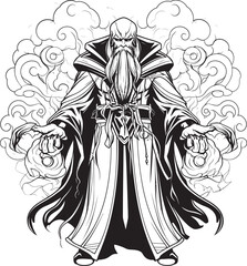 Adamantine Sorcerer Vector Logo of Avarice Avarice Arcana Iconic Emblem of Greed